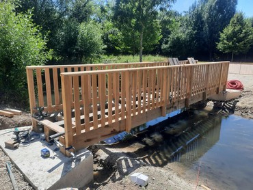 Passerelle chne en Normandie