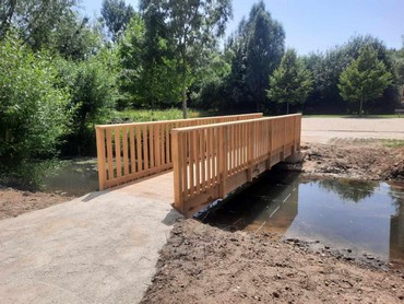 Passerelle chne en Normandie