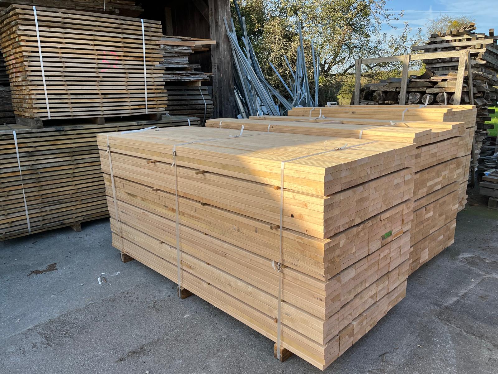 Platelage chne fabriqu en Normandie avec des chne locaux